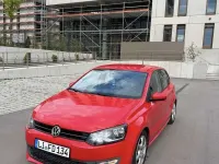 Gebraucht VW Polo Comfortline 75 PS (55 kW) 2009 Rot Kleinwagen