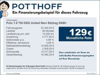 gebraucht VW Polo 1.0 TSI DSG United Navi Sitzhzg DAB+