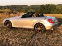 Gebraucht Mercedes SLK350 305 PS (224 kW) 2008 Silber Cabrio