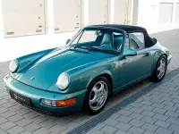 Gebraucht Porsche 911 Carrera 4 Cabriolet 250 PS (183 kW) 1993 Grün Cabrio
