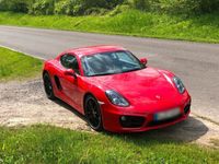 gebraucht Porsche Cayman S 981 indischrot 2015 20" Chrono Leder Bose