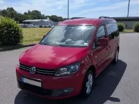 Gebraucht VW Caddy Maxi Comfortline 102 PS (75 kW) 2011 Rot Van / Kleinbus