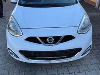Gebraucht Nissan Micra Acenta 80 PS (58 kW) 2015 Weiß Kleinwagen