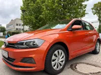 Gebraucht VW Polo Comfortline 75 PS (55 kW) 2018 Energetic orange metallic Kleinwagen