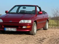 Gebraucht Ford Escort Cabriolet 105 PS (77 kW) 1991 Rot Cabrio