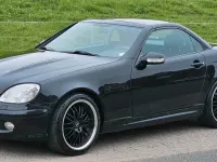 Gebraucht Mercedes SLK320 218 PS (160 kW) 2000 Schwarz Cabrio