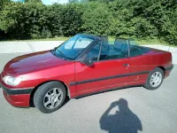 Gebraucht Peugeot 306 Cabriolet 89 PS (65 kW) 1997 Rot Cabrio