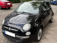 Gebraucht Fiat 500 Lounge 69 PS (50 kW) 2012 Schwarz Limousine