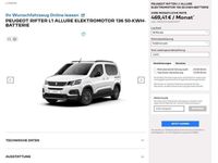 gebraucht Peugeot e-Rifter L1 Allure 50-KWH-BATTERIE