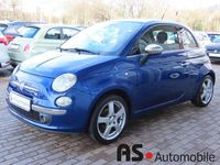 Gebraucht Fiat 500 69 PS (50 kW) 2009 Blu elettrico/magnetico/americ Cabrio