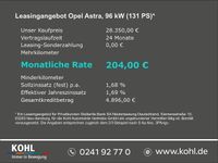 Gebraucht Opel Astra GS Line 131 PS (96 kW) 2024 Metallic) (schwarz Limousine