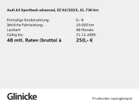 Usata Audi A3 Advanced 110 CV (80 kW) 2023 Argento Berlina