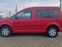 Second-hand VW Caddy Life 80 CP (58 kW) 2009 Roșu Monovolum
