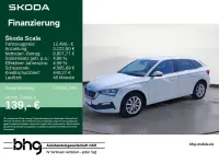 Gebraucht Skoda Scala Ambition 116 PS (85 kW) 2019 Moonweiß perleffekt Kleinwagen