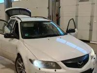 Gebraucht Mazda 6 Inclusive 166 PS (122 kW) 2006 Weiß Kombi