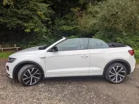 Gebraucht VW T-Roc Cabriolet R-line 150 PS (110 kW) 2021 Weiß Cabrio