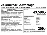 Gebraucht BMW Z4 Advantage 258 PS (189 kW) 2023 Violett Cabrio