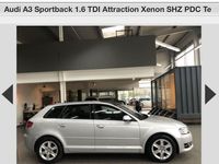 gebraucht Audi A3 Sportback 1,6 TDI