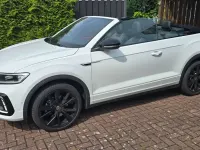 Gebraucht VW T-Roc Cabriolet R-line 150 PS (110 kW) 2024 Weiß Cabrio