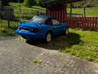 Gebraucht Mazda MX5 116 PS (85 kW) 1990 Blau Cabrio