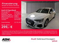 Gebraucht Audi A3 S-Line 204 PS (150 kW) 2022 Gletscherweiß metallic Limousine