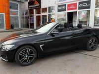 Gebraucht BMW 420 184 PS (135 kW) 2017 Schwarz ii/bonnet fluid black Cabrio