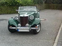 Gebraucht MG TD 54 PS (39 kW) 1950 Grün Cabrio
