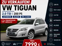 Gebraucht VW Tiguan 200 PS (147 kW) 2009 Silber SUV