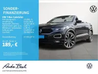 Gebraucht VW T-Roc Cabriolet R-line 150 PS (110 kW) 2021 Schwarz Cabrio