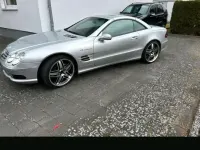 Gebraucht Mercedes SL500 AMG 306 PS (225 kW) 2001 Silber Cabrio