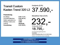Nouvelle Ford Transit Custom Trend 150 ch (110 kW) 2026 Blanc Monospace