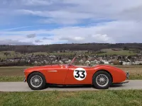 Brugt Austin Healey 100 90 HK (66 kW) 1955 Rød Cabriolet