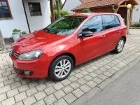 Gebraucht VW Golf VI Style 80 PS (58 kW) 2011 Rot Kleinwagen