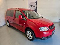 Gebraucht VW Caddy Maxi Team 102 PS (75 kW) 2010 Rot Van / Kleinbus
