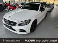 Gebraucht Mercedes C220 AMG 194 PS (142 kW) 2020 Polarweiss  unilack Cabrio