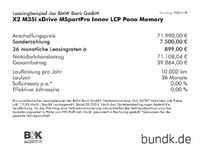 gebraucht BMW X2 X2M35i xDrive MSportPro Innov LCP Pano Memory Sportpaket Bluetooth HUD Navi LED