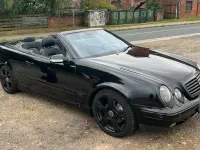 Gebraucht Mercedes CLK320 218 PS (160 kW) 2000 Schwarz Cabrio
