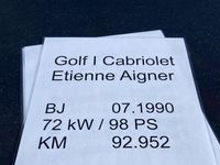 Gebraucht VW Golf Cabriolet 98 PS (72 kW) 1990 Blau Cabrio