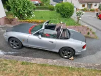 Gebraucht Mazda MX5 103 PS (75 kW) 1998 Silber Cabrio