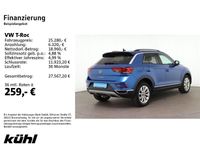 Gebraucht VW T-Roc Style 150 PS (110 kW) 2022 Ravennablau metallic SUV