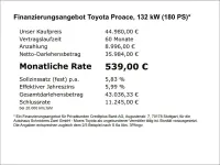 Neu Toyota Proace Verso 179 PS (131 kW) 2026 Silber Van / Kleinbus