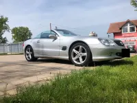 Gebraucht Mercedes SL500 306 PS (225 kW) 2002 Silber Cabrio