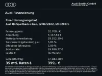 Gebraucht Audi Q4 Sportback e-tron Sport 219 kW (299 PS) 2022 Blau SUV