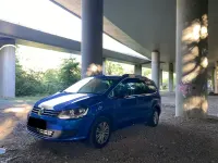 Gebraucht VW Sharan 184 PS (135 kW) 2018 Blau Van / Kleinbus