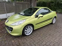 Gebraucht Peugeot 207 CC Sport 150 PS (110 kW) 2007 Lack gelb lacerta/metallic Cabrio