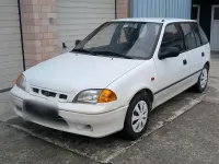 Gebraucht Subaru Justy 68 PS (50 kW) 1999 Weiß Kleinwagen