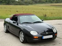 Käytetty MG F 120 HP (88 kW) 1998 Musta Avoauto