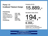 Gebraucht Ford Puma Titanium 125 PS (91 kW) 2022 Obsidianschwarz metallic SUV