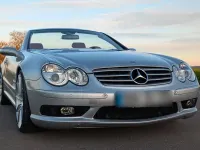 Gebraucht Mercedes SL55 AMG AMG 500 PS (367 kW) 2003 Silber Cabrio