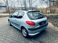 gebraucht Peugeot 206 1.4 Hellblau *HU 04/25* Panoramadach Kupplung neu